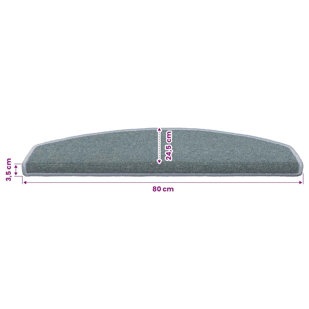 Tappetini per scale autoadesivi 15 pz 80 x 24,5 x 3,5 cm 42038644