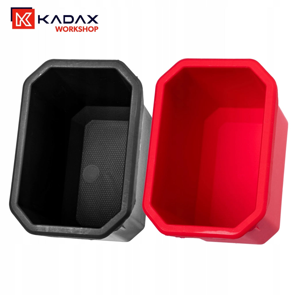 Set di 6 contenitori organizer in plastica KADAX per officina.