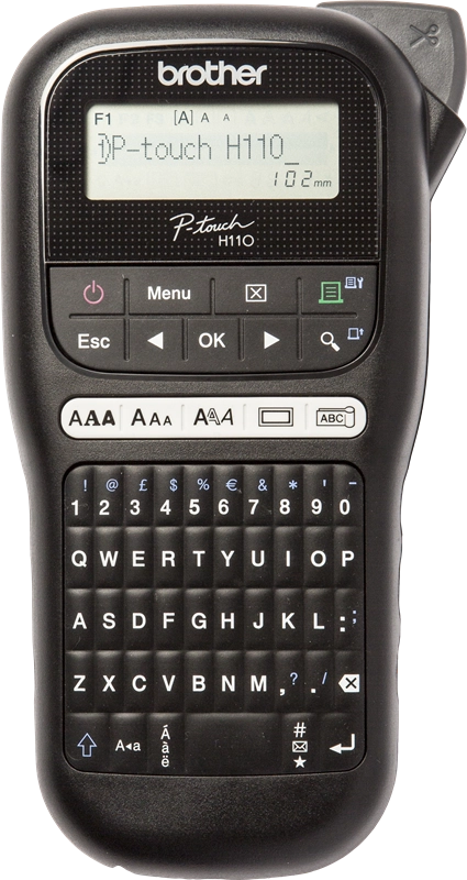 Brother PT-H110 stampante per etichette (CD) Trasferimento termico 180 x 180 DPI 20 mm/s TZe QWERTY