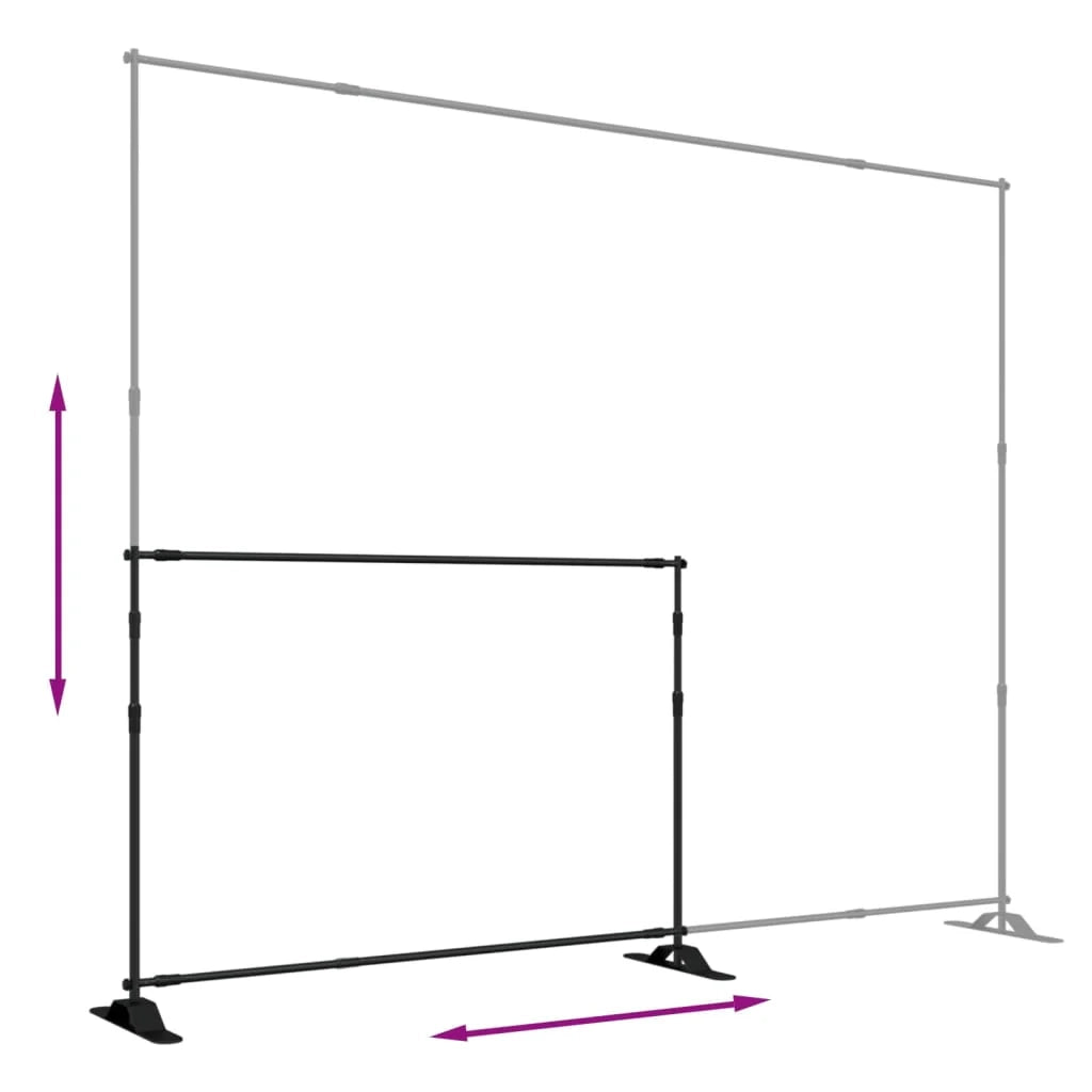 Supporto per fondale 305 x 243 cm acciaio nero 02_0045029