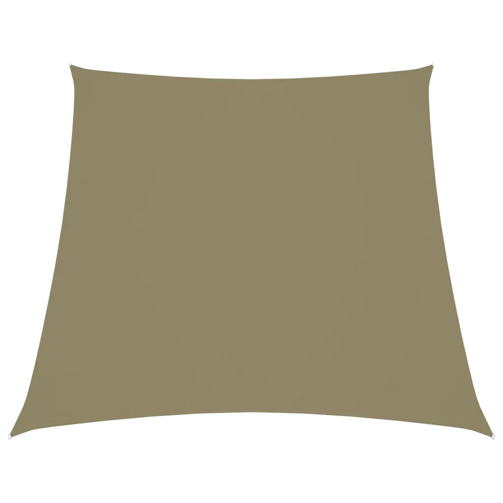 Parasole a Vela in Tela Oxford a Trapezio 2/4x3 m Beige