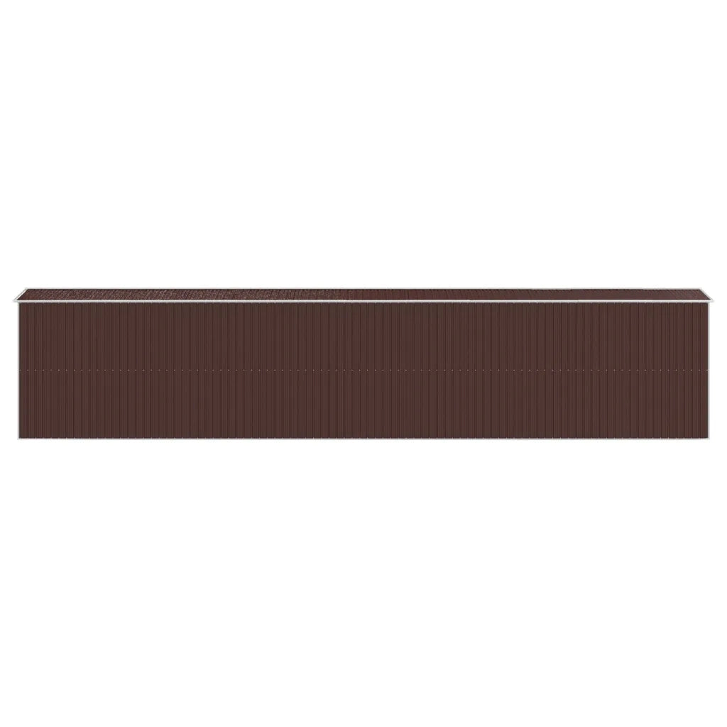 Capanno Giardino Marrone Scuro 192x1021x223 cm Acciaio Zincato 3147470