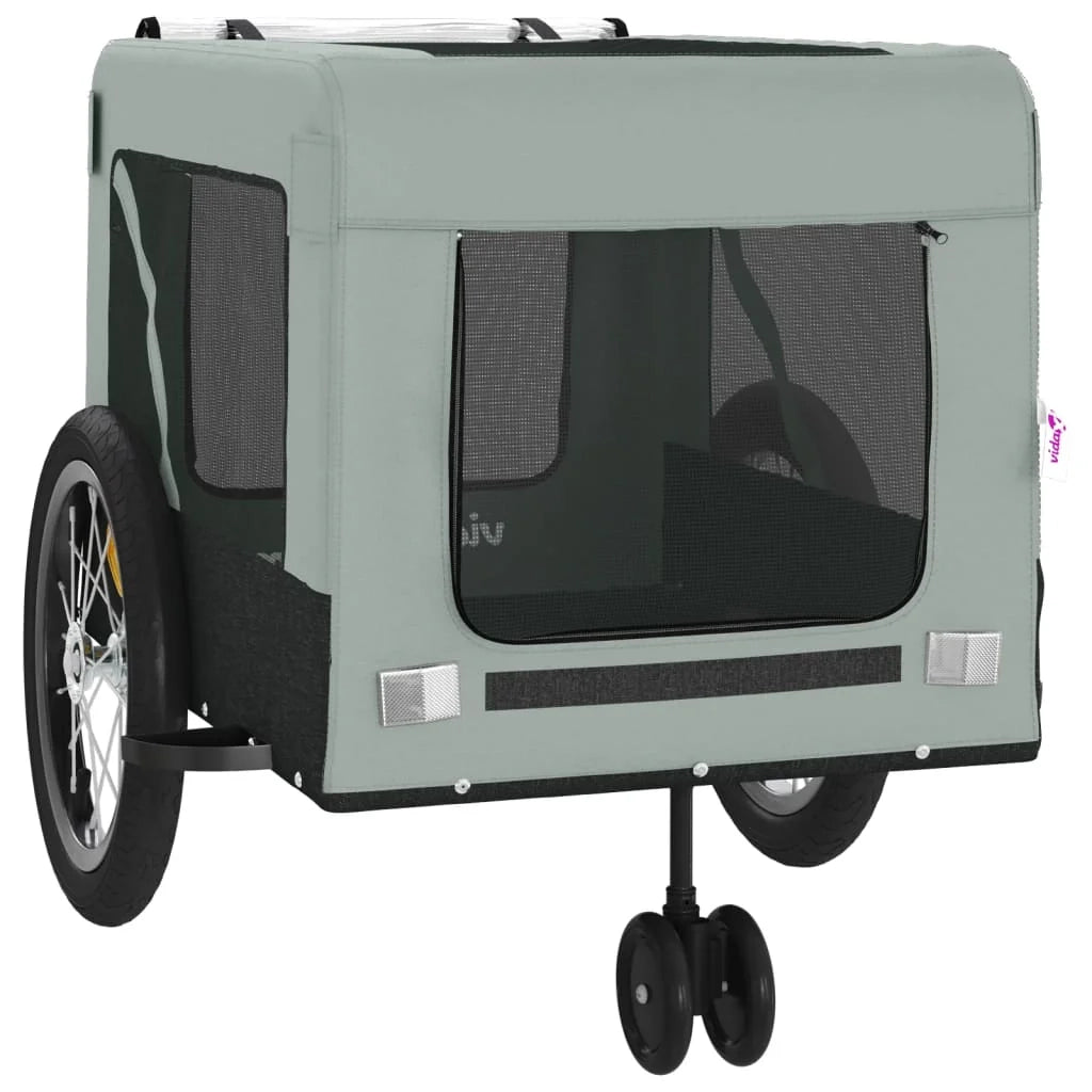 Rimorchio/carrello per animali domestici grigio 02_0044263