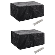 Coperture Arredi Giardino 2pz Polyrattan 4 Persone 180x140cmcod mxl 95339