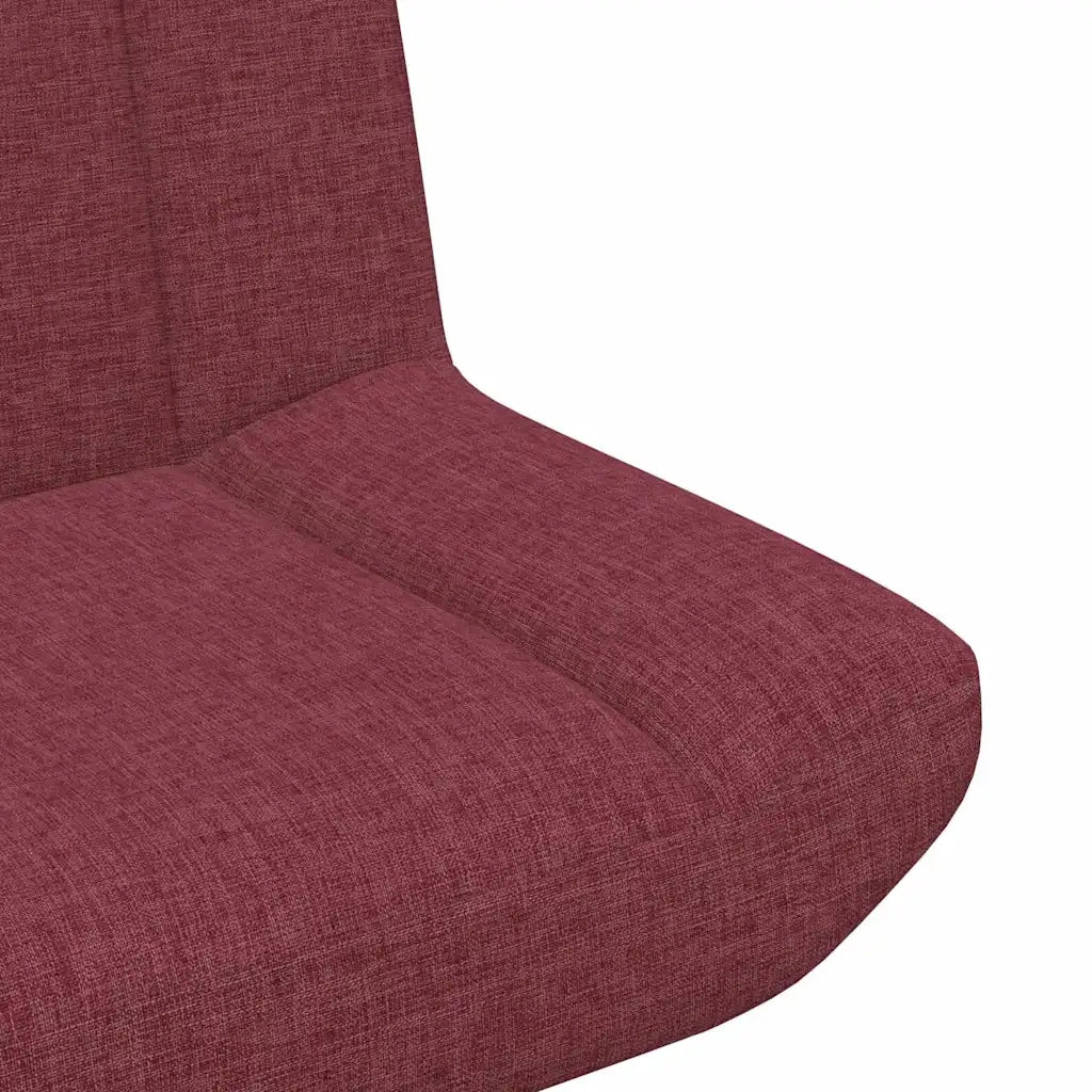 Sedia girevole Rosso Vino 63 x 75 x 76 cm Tessuto CFW1546850