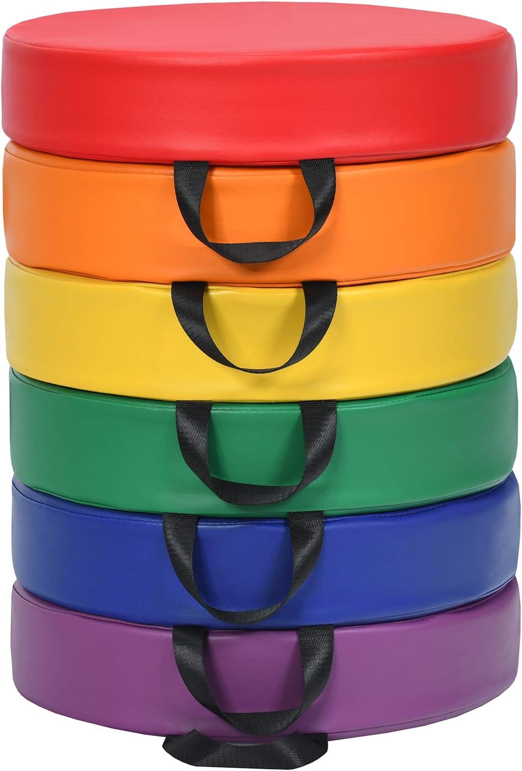 Tappeto per Bambini 6 Pezzi, Tappeto da Terra Cuscino Yoga Meditazione, per Camera da Letto e Salotto, Moderno 38x38x8cm