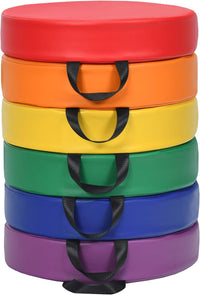 Tappeto per Bambini 6 Pezzi, Tappeto da Terra Cuscino Yoga Meditazione, per Camera da Letto e Salotto, Moderno 38x38x8cm