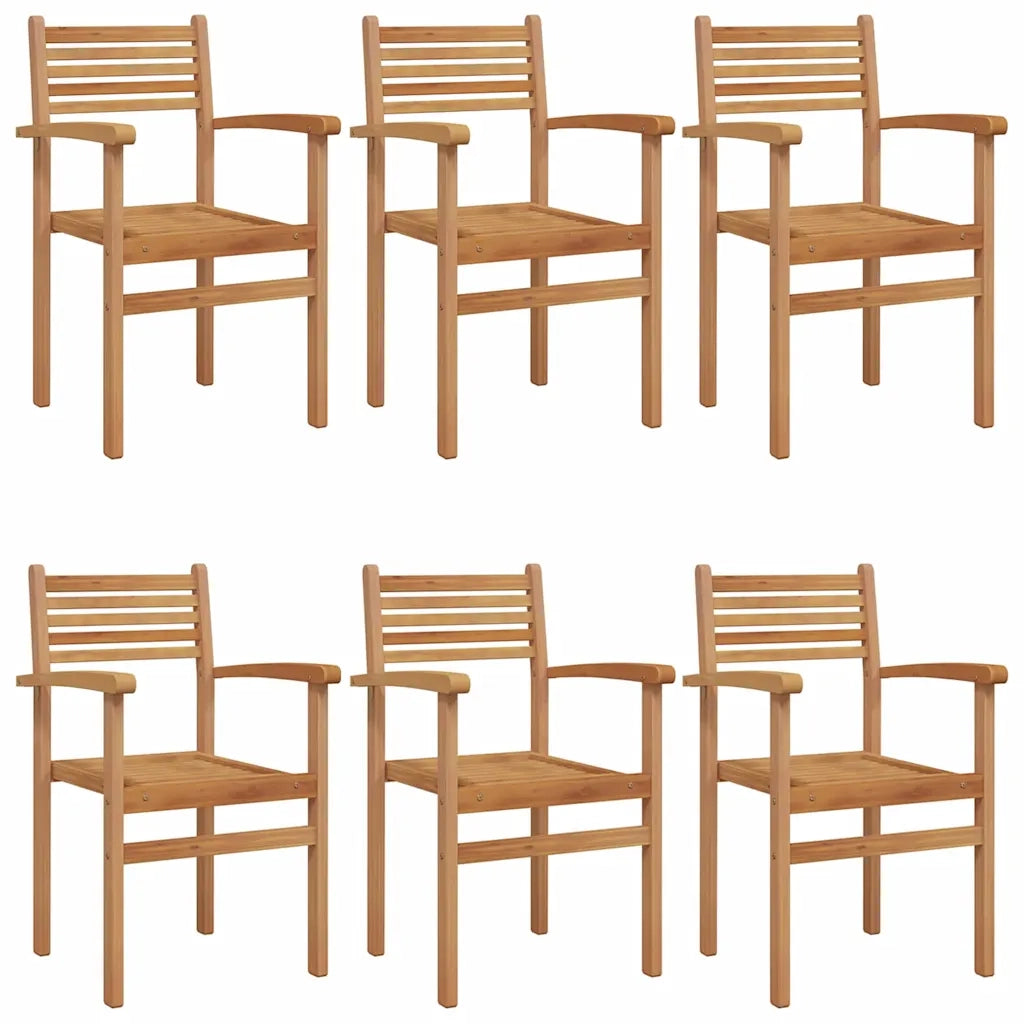Sedia 6 pcs Marrone 56 x 55 x 90.5 cm Legno di teak solido 3375764