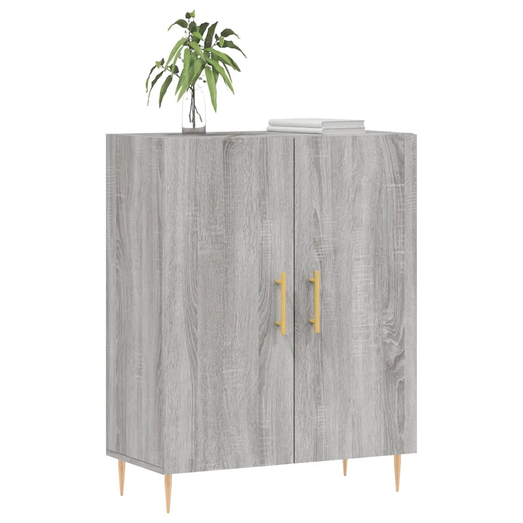 Credenza | Madia | Buffet da pranzo | Armadio da pranzo Grigio Sonoma 69,5x34x90 cm in Legno Multistrato