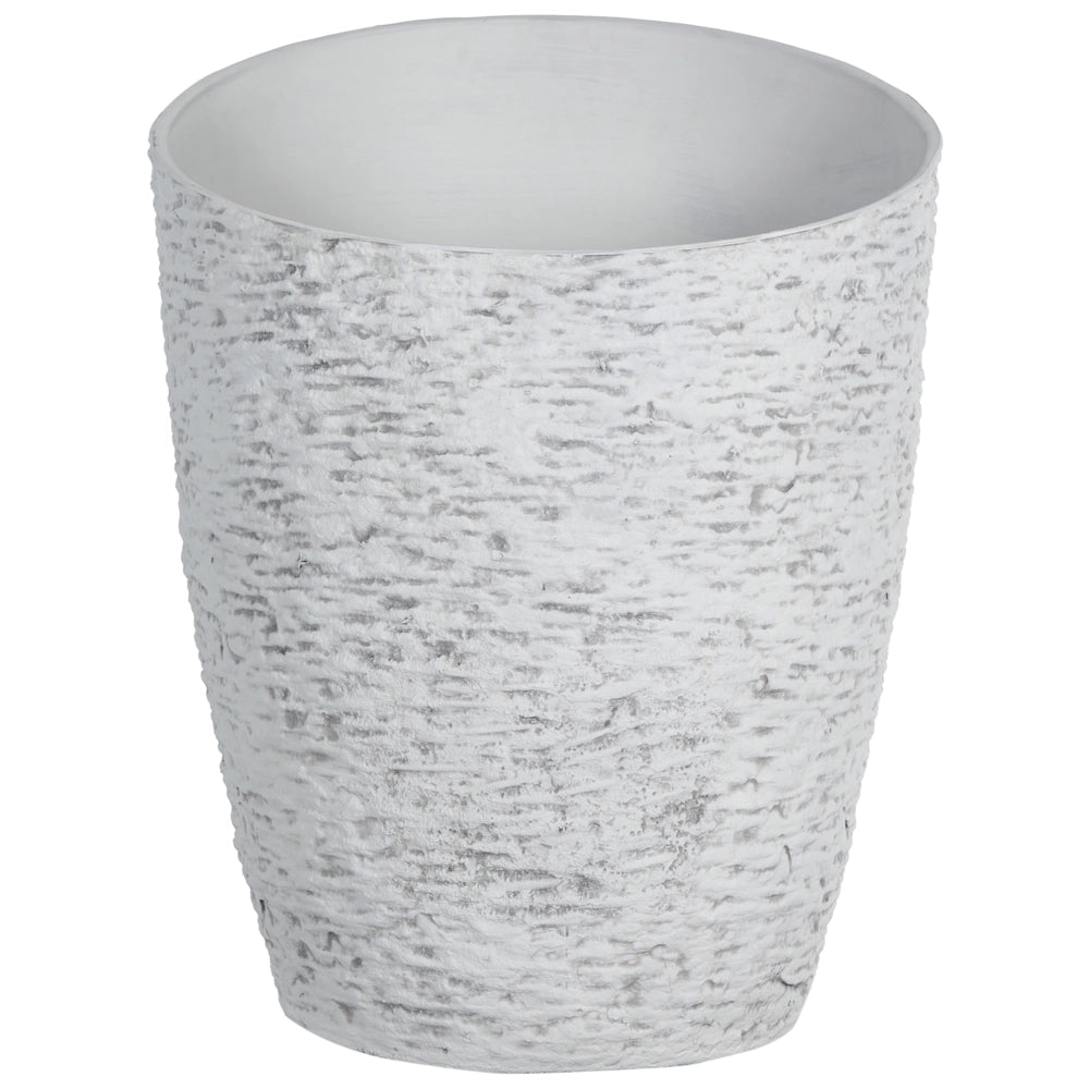 Vaso da fiori alto in pietra per giardino, per interni ed esterni 44x58 cm grigio giardino terrazzo