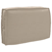 Cuscino per pallet con schienale Tortora 60x40x12 cm in tessuto Oxford