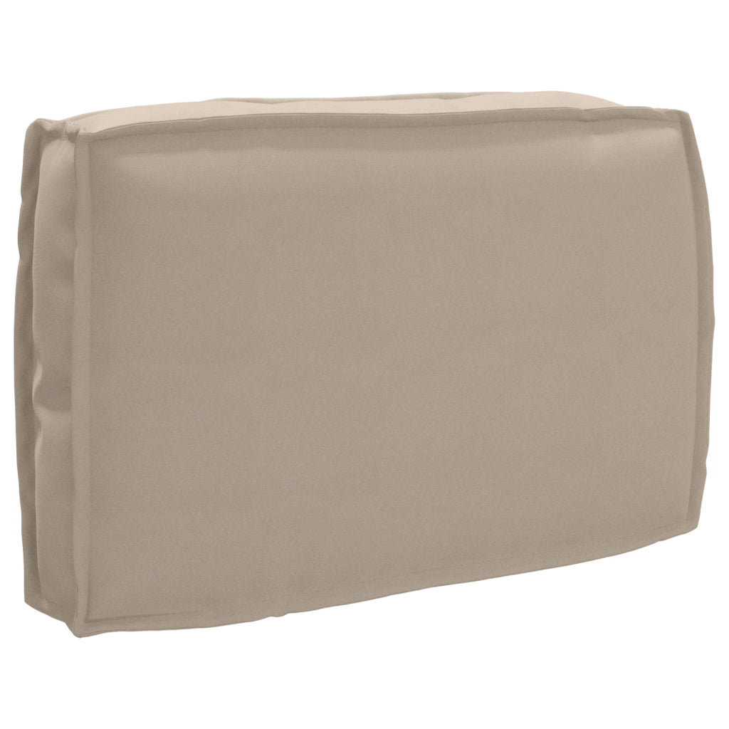 Cuscino per pallet con schienale Tortora 60x40x12 cm in tessuto Oxford