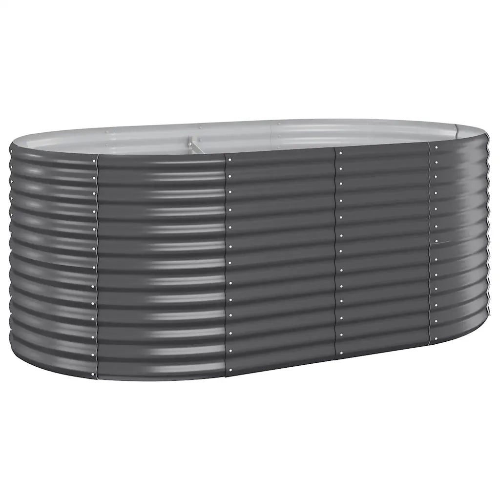 Letto da Giardino in Acciaio Zincato 175x100x68 cm Antracite 319061