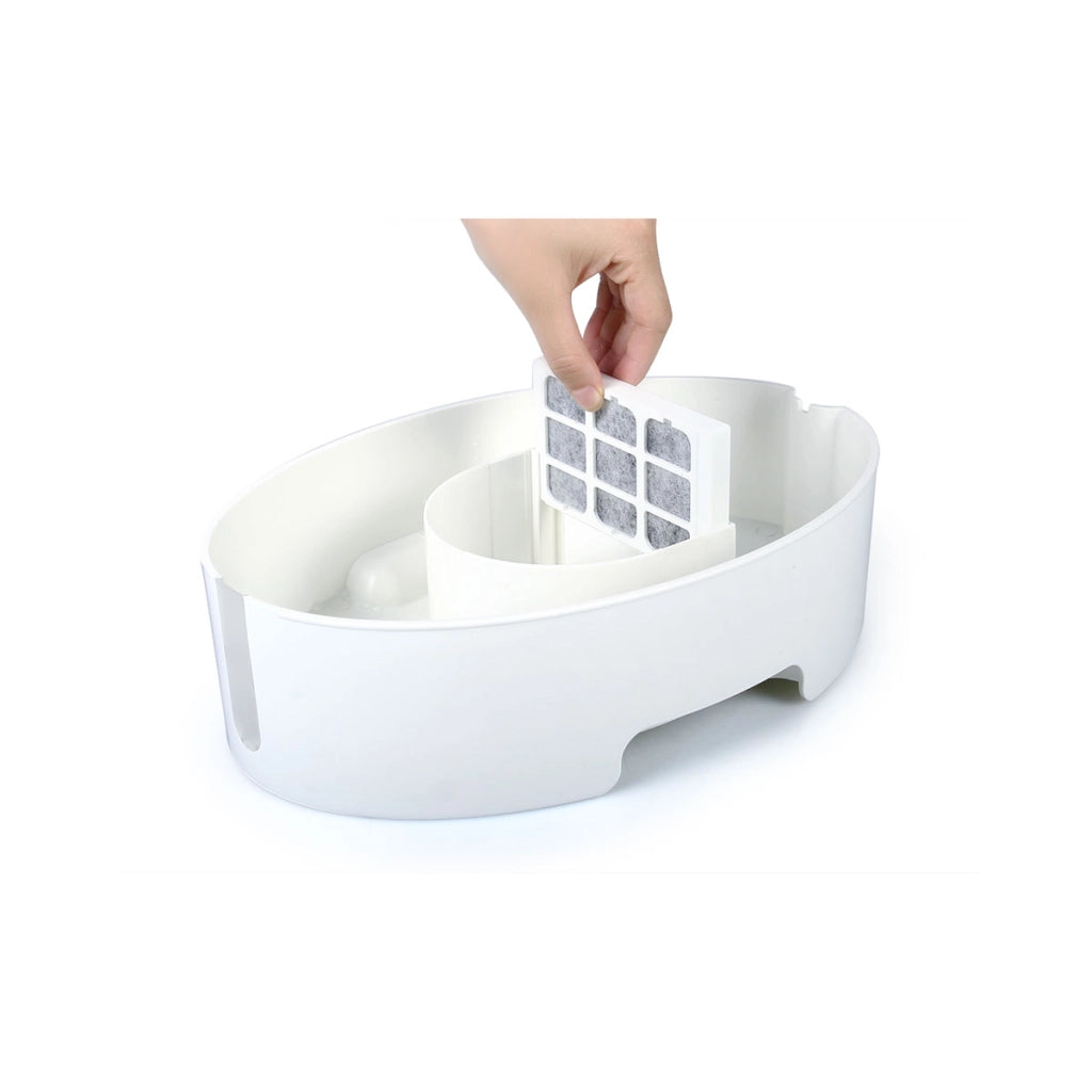 Bimar Fontanella PFC1 Gatti E Cani Dispenser Acqua 3L Filtro Carbone Attivo Ciotola ABS 0,8L