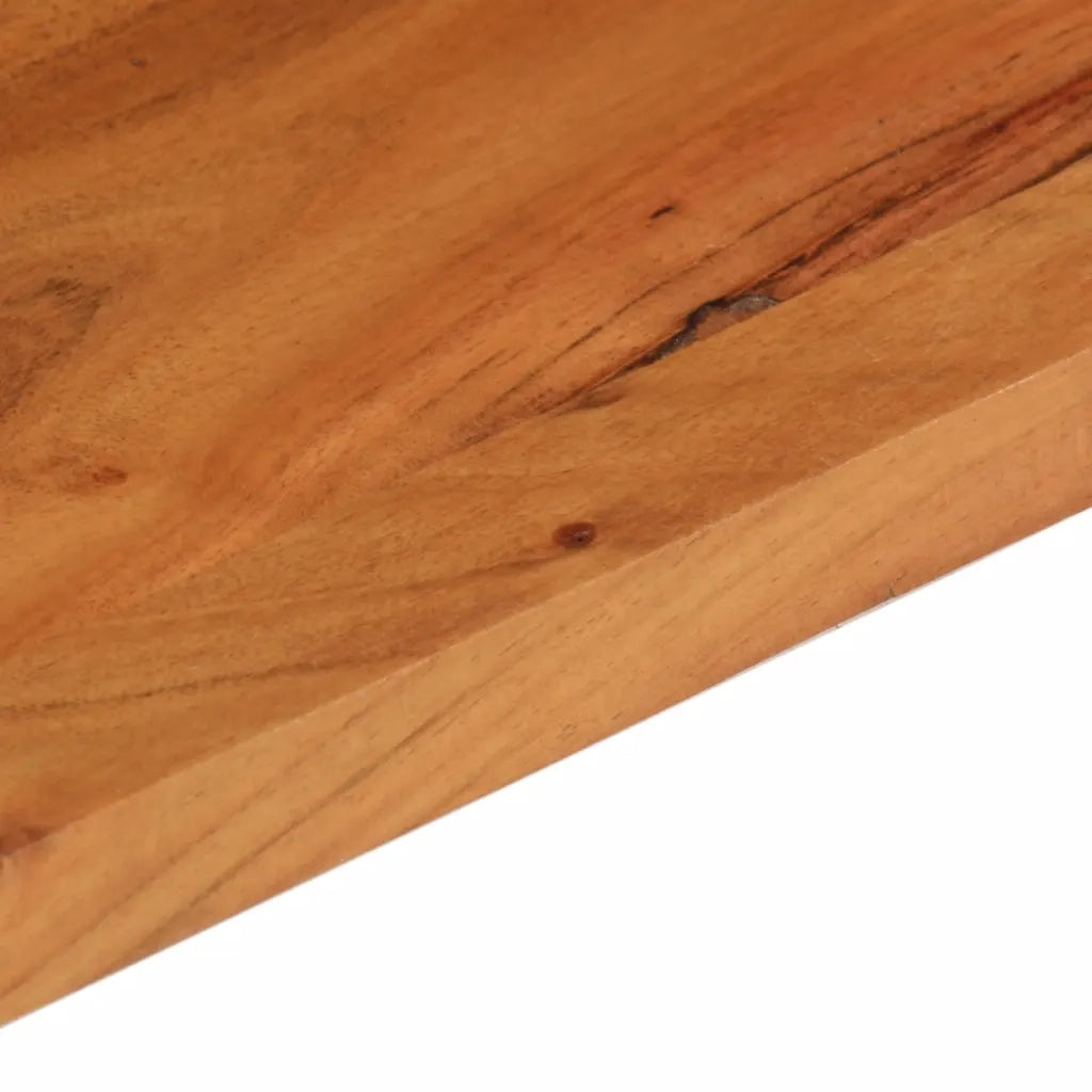 Piano Tavolo 80x50x2,5 cm Rettangolare Legno Massello Acacia