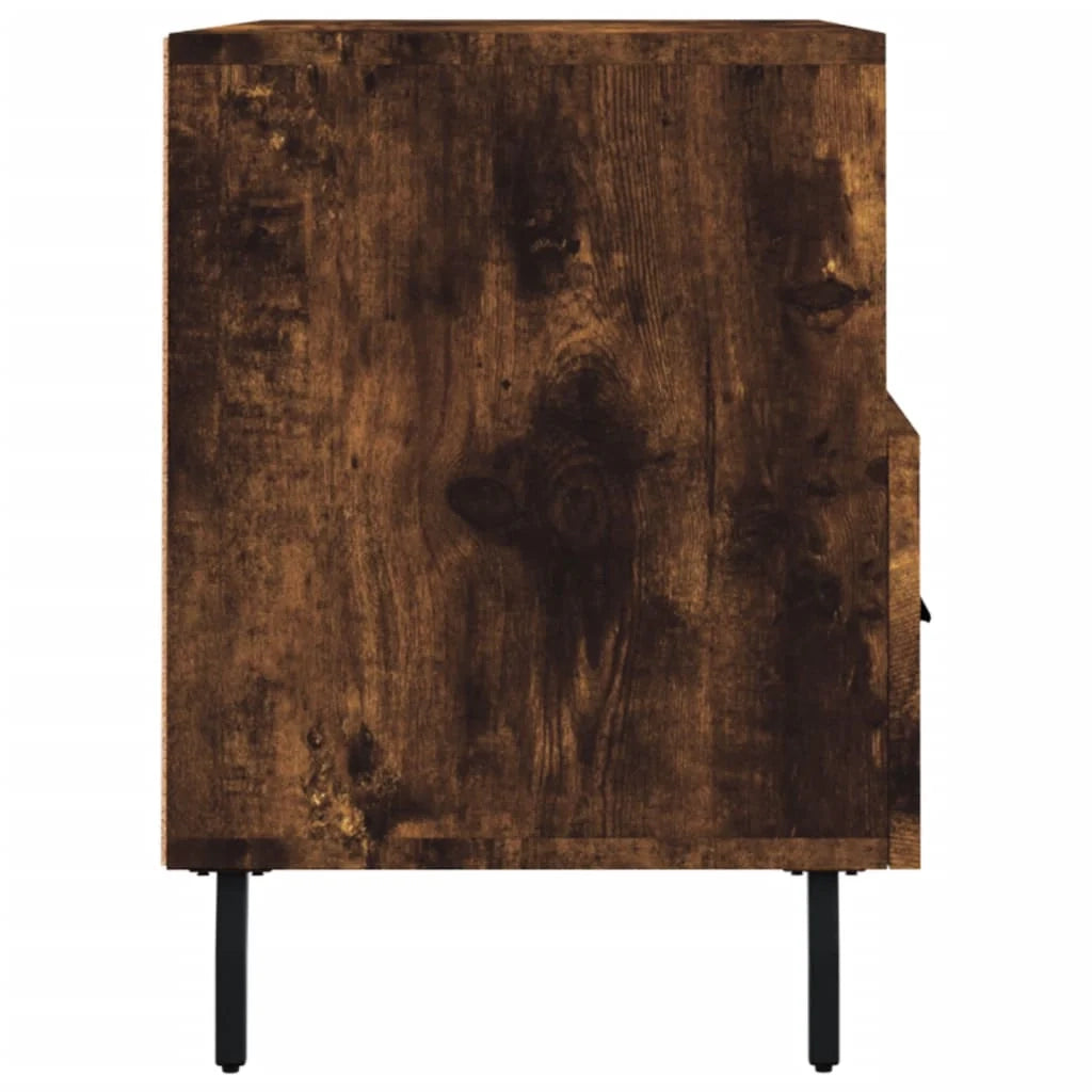 Mobile TV multimediale mensola TV credenza TV sala da pranzo soggiorno camera da letto rovere affumicato 80 x 36 x 50 cm legno ingegnerizzato marrone 02_0027398