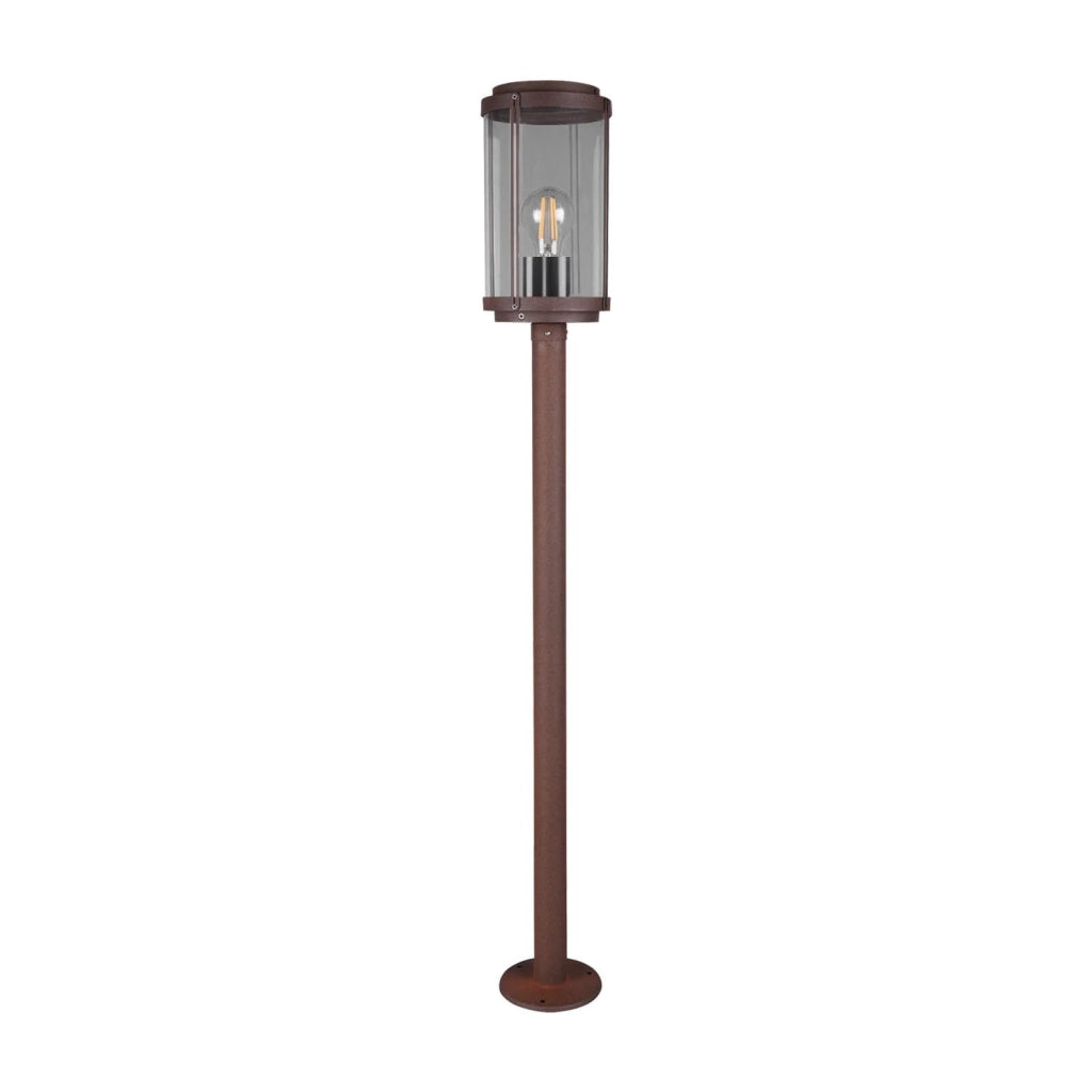 LÚZETE - LANTERNA ESTERNA 100 CM E27 IP44 RUGGINE TRILLIUM