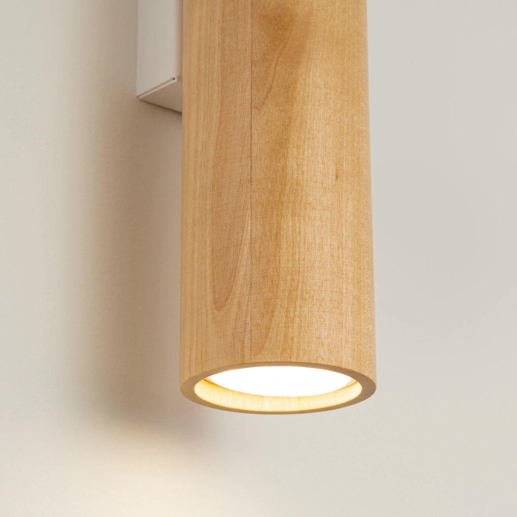 Applique scandinava legno/bianco up&down 2xGU10 Casano
