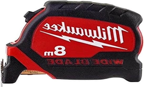 Lettore di legno 8 metri - Lama larga 33 mm - Colore rosso