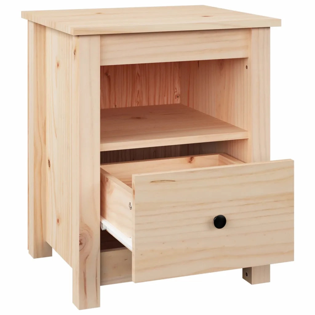 Comodini 2 pz 40x35x49 cm in Legno Massello di Pino 813710