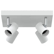 Faretto da soffitto moderno orientabile 26,5 x 26 x 11,5 cm metallo bianco 02_0058295