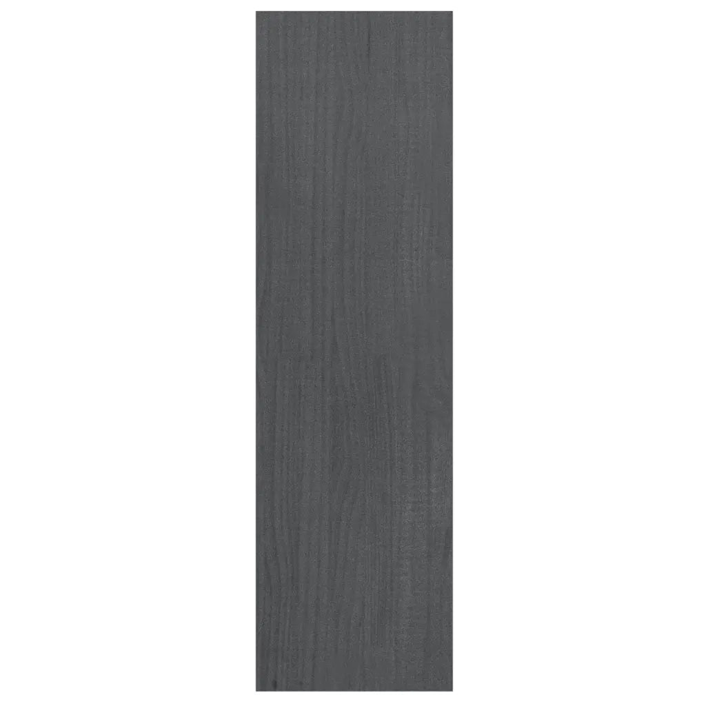 Libreria/Divisorio Grigio 40x30x103,5 cm Legno Massello di Pino 808140