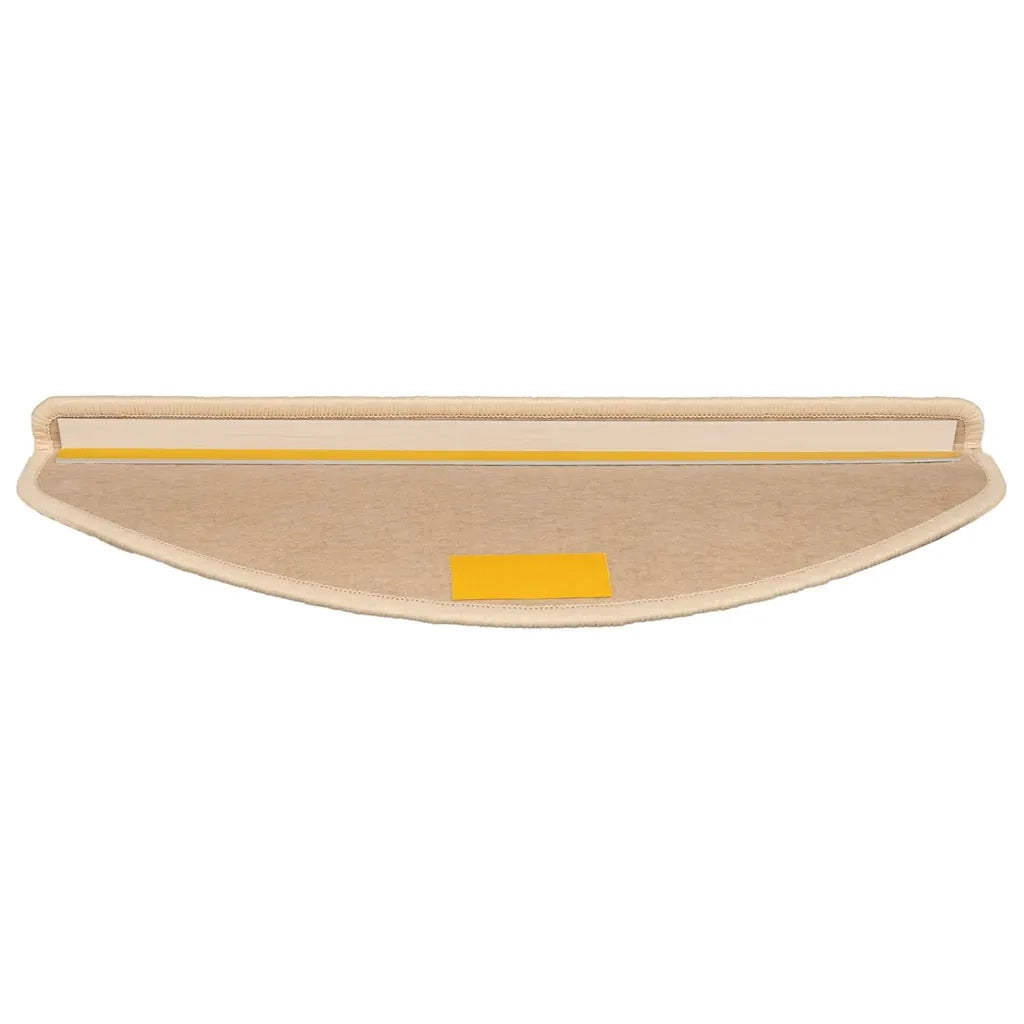 Tappetini per scale 15 pz 65x21x4 cm Argento Semicircolari Grandi 326901