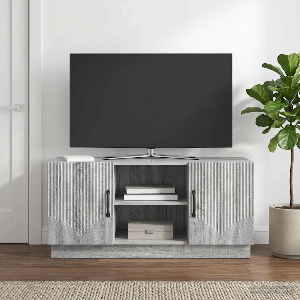 Mobile TV Grigio Sonoma 102 x 34,5 x 47 cm Legno ingegnerizzato 895391