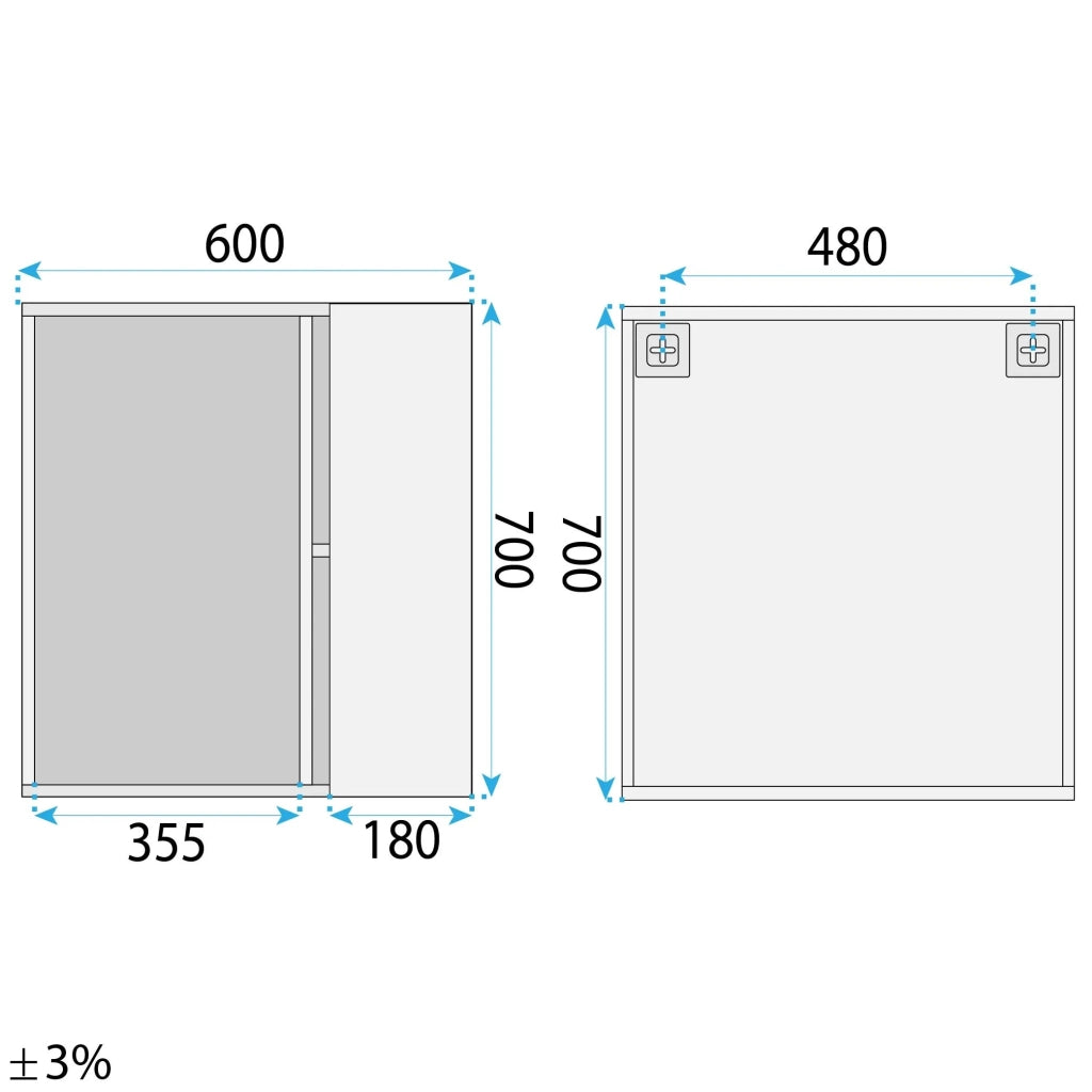 Set Di Mobili Da Bagno Faro 60 Cm