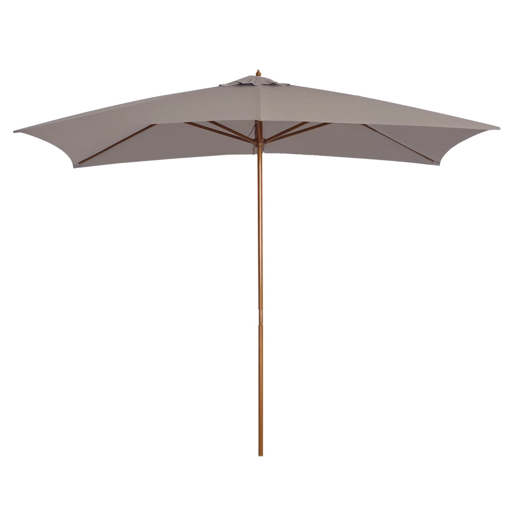 Ombrellone da Giardino ¨C Zephmum ¨C Legno Grigio 2x3 m