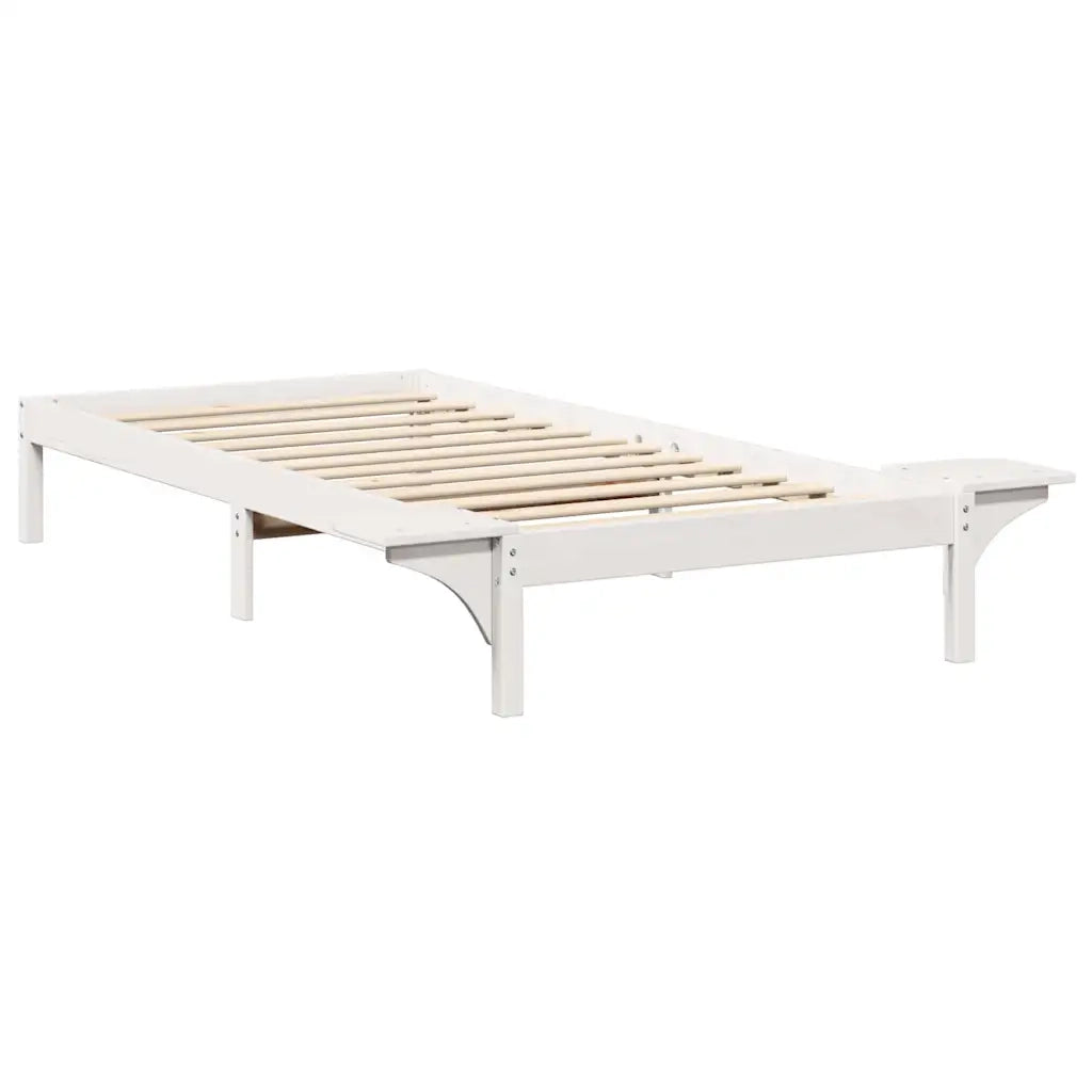 Struttura del letto Bianco 80 x 200 cm Pino massello 873209