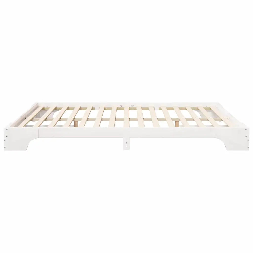 Struttura del letto Bianco 180 x 220 cm Pino massello