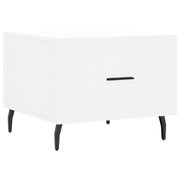 Tavolino da salotto | Tavolino da caff¨¨ | Tavolino da Soggiorno Bianco 50x50x40 cm in Legno Multistrato
