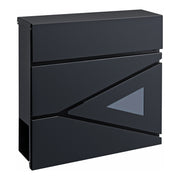 Cassetta postale in acciaio zincato 37 x 37 x 11 cm grigio antracite 03_0006531