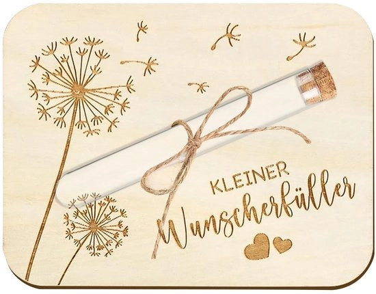 Regalo quotidiano - Imballaggio di regalo stile europeo - Oggetto desiderato - Scatola di regalo in legno - Buste - Fiala di risposta - Sostenibile e sicuro - Imballaggio di regalo