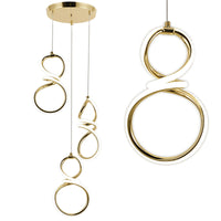 Lampada A Sospensione Led G073-3cpr Gold