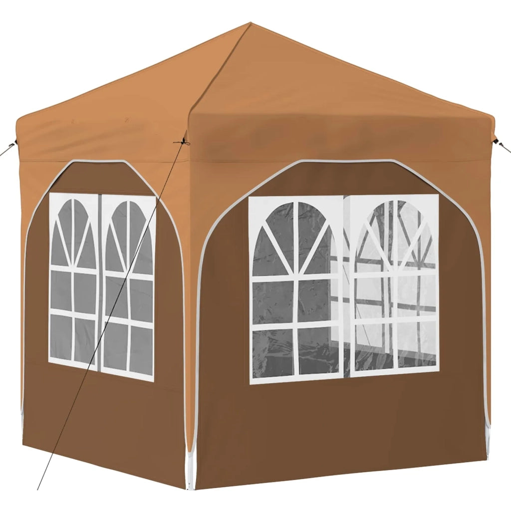 Tenda per feste a pop-up 192 x 192 x 245 cm Beige 42019837