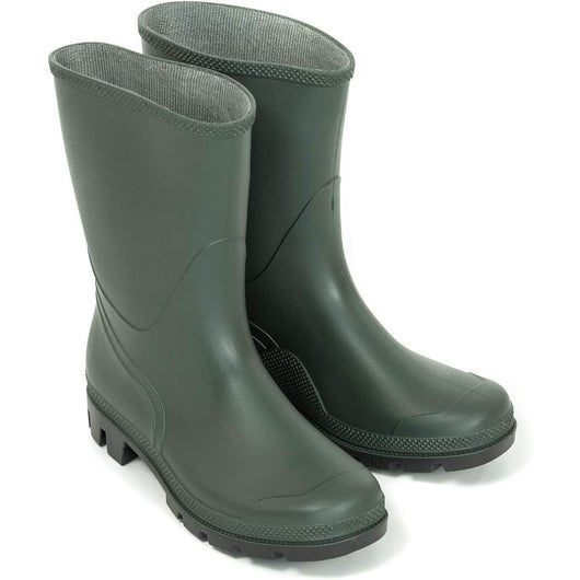 STIVALI DA LAVORO PVC BASSO GOMMA VERDE IMPERMEABILI AGRICOLTURA CACCIA PESCA N.45 4F