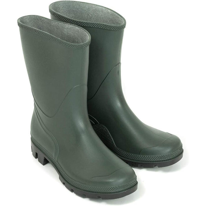 STIVALI DA LAVORO PVC BASSO GOMMA VERDE IMPERMEABILI AGRICOLTURA CACCIA PESCA N.43 4F