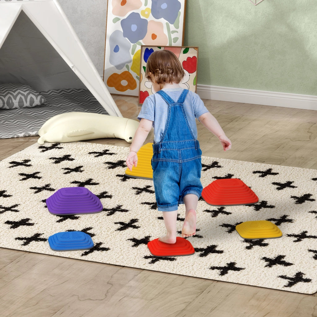 Blocchi di equilibrio per bambini ¨C zephmum ¨C multicolore, 6 pezzi, antiscivolo