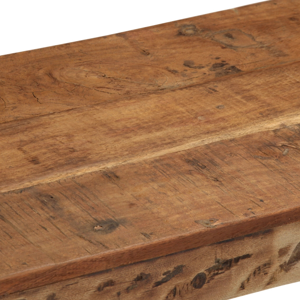Panchina 110x35x46 cm in legno massello di recupero