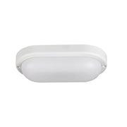 Plafoniera stagna ovale LED 6W 4000K IP54 bianca Miledo