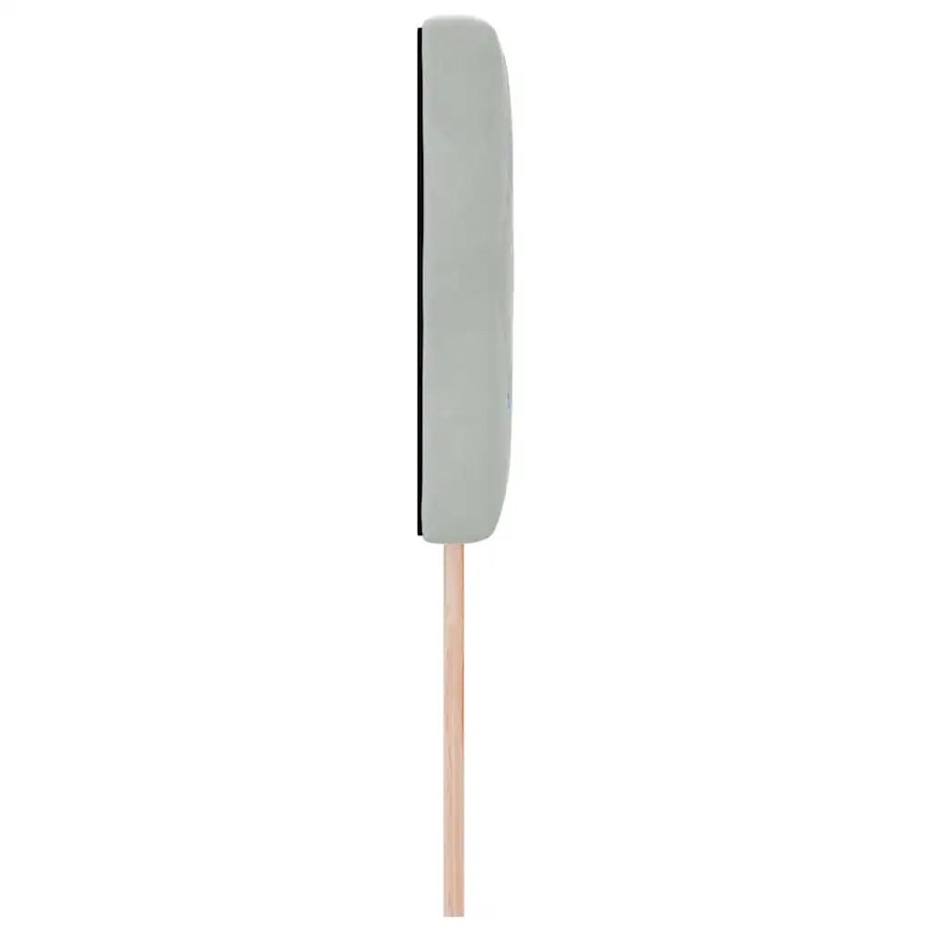 Testiera LED con testiera-Testata con LED-Testiera Decorativa Grigio chiaro 144 cm Poliestere 321340