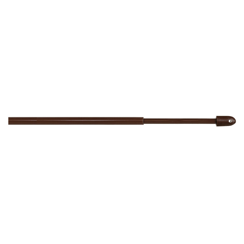 STANGHETTA TONDA A VITE 'BERLINO' Ø 8 mm. - cm 70 > 110 - marrone - blister 1 pz  - ERREBI