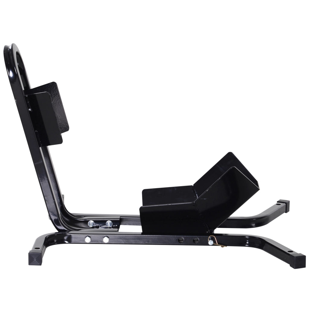 Cavalletto per Moto Anteriore Regolabile in 3 Altezze ¨C zephmum ¨C Nero, Metallo, ?43-53 cm