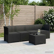 Divano da Giardino a 4 Posti con Cuscini in Stile Rattan PP 3443855