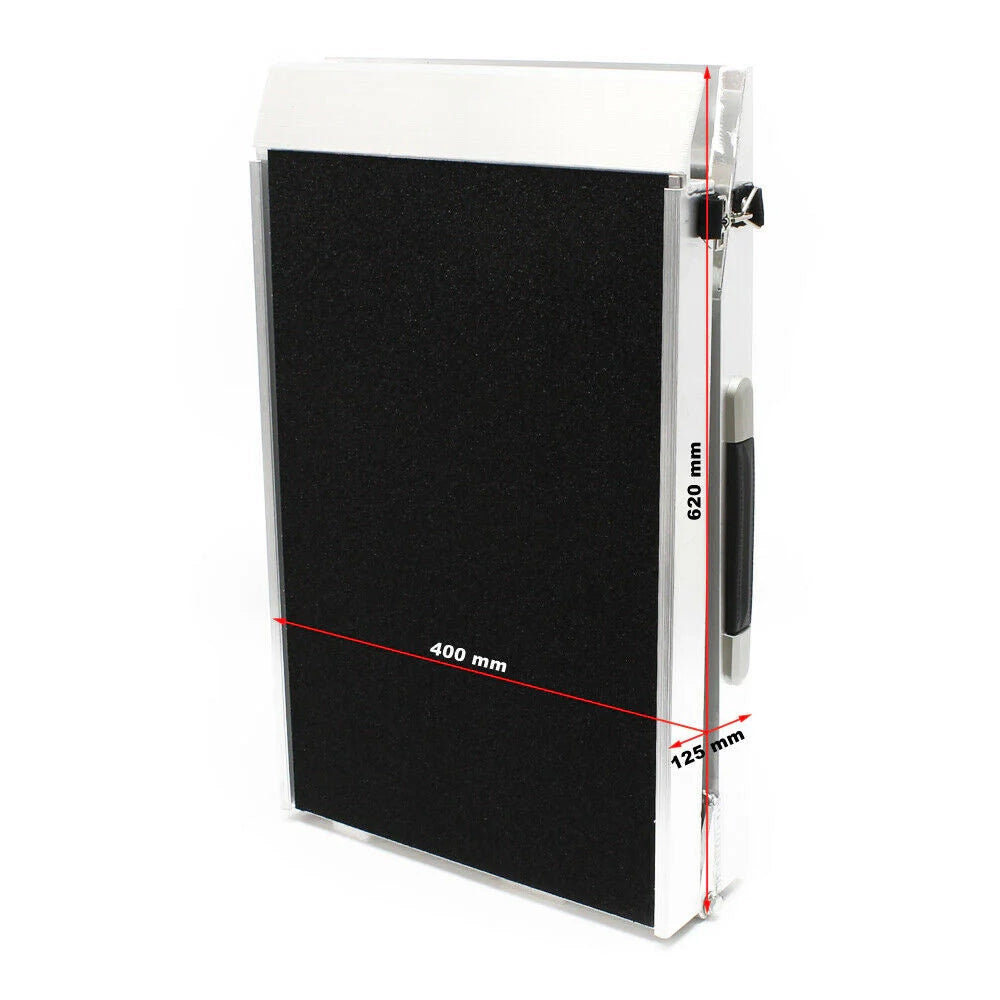 Rampa per cani 122 x 38cm 110kg pieghevole in alluminio superficie antiscivolo 16_0000550