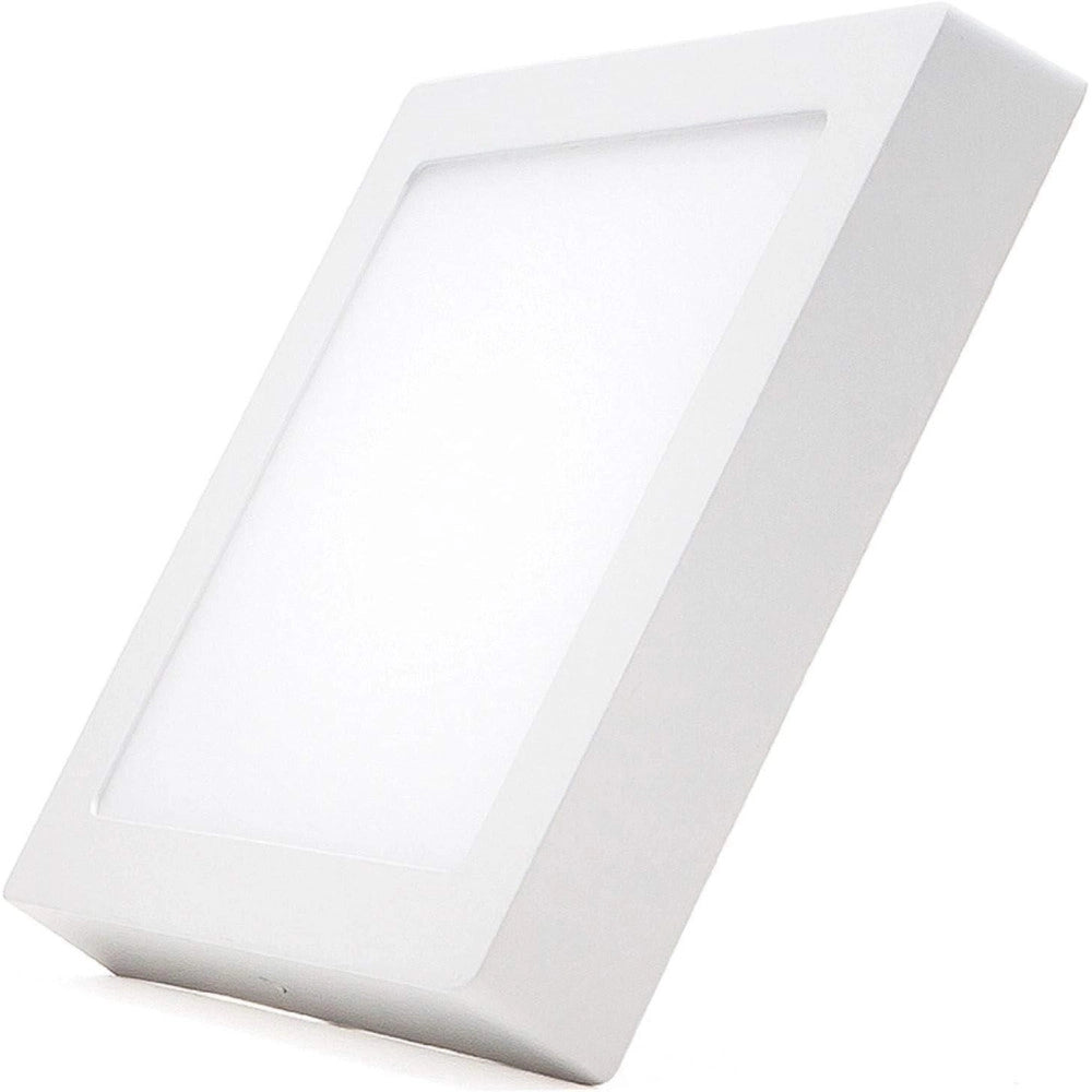 Trade Shop - Plafoniera Led Tonda O Quadrata Da Superficie Pannello Da 25w Caldo Freddo Natur - -bianco Freddo  Quadrato    -