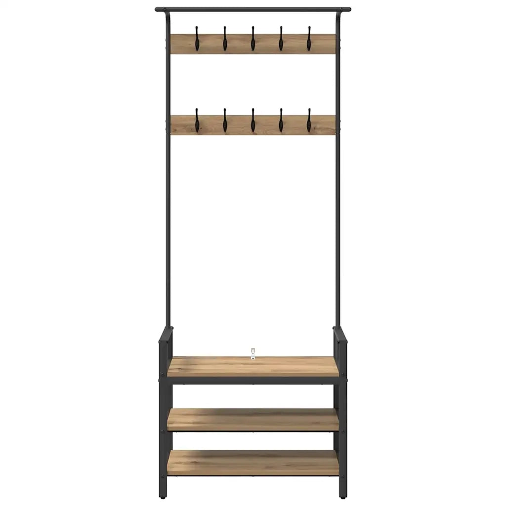 Appendiabiti Rovere artigianale 75 x 34 x 184 cm 879958