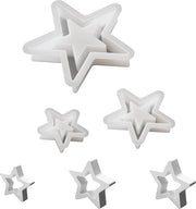 Forme di gesso in silicone per Natale - set di 3 - stelle di Natale - artigianato fai da te